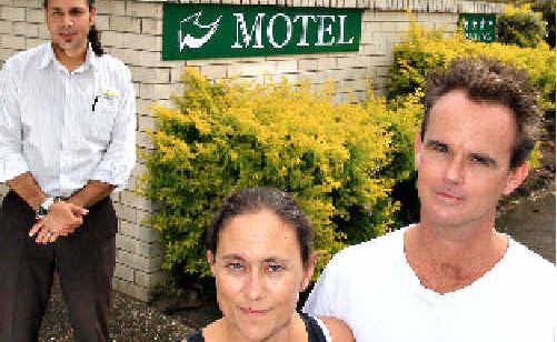 Motel managers David and Nellie Jones, with real estate agent Assi Dadon, are expecting strong interest in the property. Motel managers David and Nellie Jones, with real estate agent Assi Dadon, are expecting strong interest in the property.