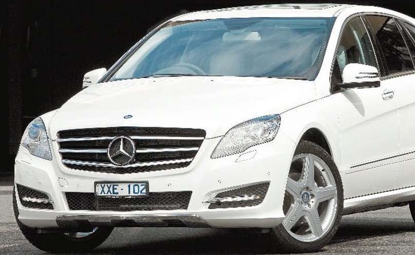 Mercedes has tried hard to distance the R300 from the general look of a people-mover. Mercedes has tried hard to distance the R300 from the general look of a people-mover.