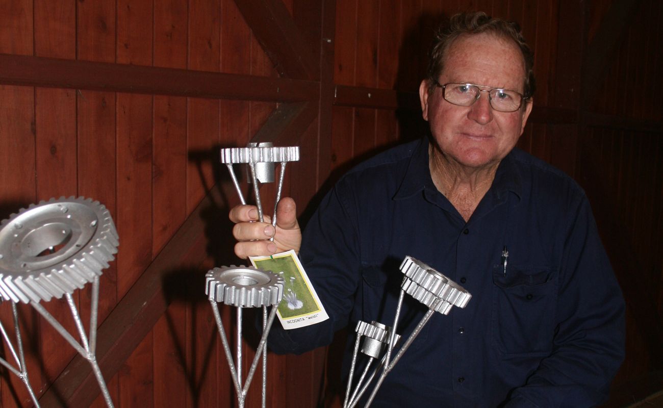 Malcolm Sypher gets into the spirit of the Heritage Building Society Gardenfest.