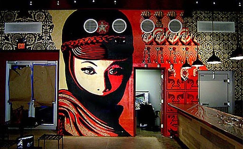 Wynwood Kitchen & Bar has a sleek, minimalist look that provides a perfect backdrop for the art on display. Wynwood Kitchen & Bar has a sleek, minimalist look that provides a perfect backdrop for the art on display.