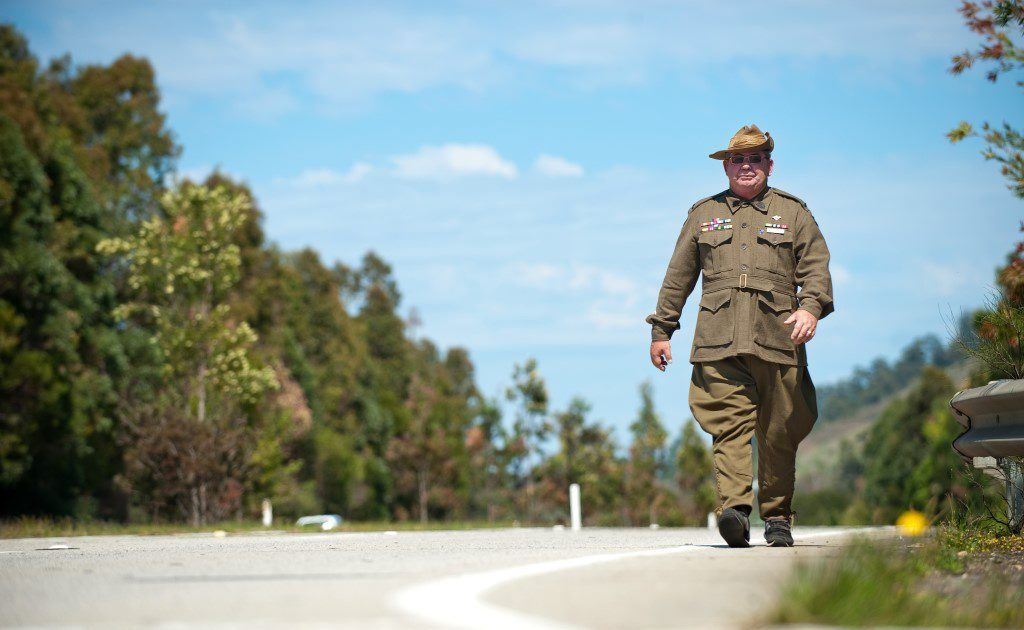 Coffs Harbour serviceman Barry Gracey is retracing the steps of fallen Diggers. Coffs Harbour serviceman Barry Gracey is retracing the steps of fallen Diggers.