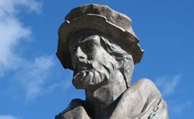 A bust of Magellan sits alongside the strait that bears his name at Punta Arenas. A bust of Magellan sits alongside the strait that bears his name at Punta Arenas.