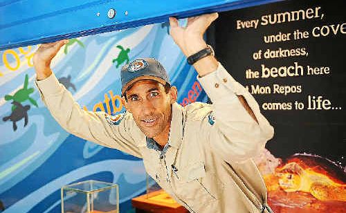 Ranger in charge at Mon Repos Conservation Park Shane O’Connor says the turtle season is over but guided tours will restart in November. Ranger in charge at Mon Repos Conservation Park Shane O’Connor says the turtle season is over but guided tours will restart in November.