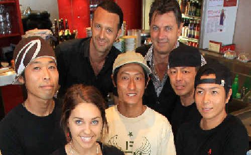 Coolangatta O’Sushi staff with money raised for the Japanese disaster fund. Coolangatta O’Sushi staff with money raised for the Japanese disaster fund.