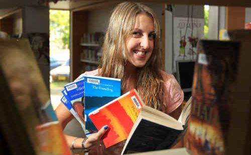 Brielle Hallett, from Tweed Library, says well-written books will always be in demand. Brielle Hallett, from Tweed Library, says well-written books will always be in demand.