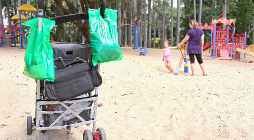 Young thieves stole an unattended pram at the Botanic Gardens last week, and attempted to steal another. Young thieves stole an unattended pram at the Botanic Gardens last week, and attempted to steal another.