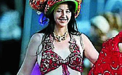 Belly dancer Melanie Achilles is ready for the talent quest.