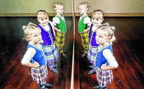 From front, Isla Gray, 4, Joan Mashiah and Chloe George, both 5. From front, Isla Gray, 4, Joan Mashiah and Chloe George, both 5.