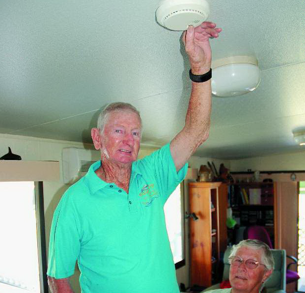 Allan and Helen Davies of Woolgoolga know the value of smoke alarms.