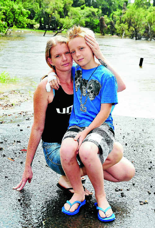 Nikki Rogan and son Zac Rogan-Rae will never forget how a complete stranger saved Zac's life when he was sucked under Bucca Bridge. Nikki Rogan and son Zac Rogan-Rae will never forget how a complete stranger saved Zac's life when he was sucked under Bucca Bridge.