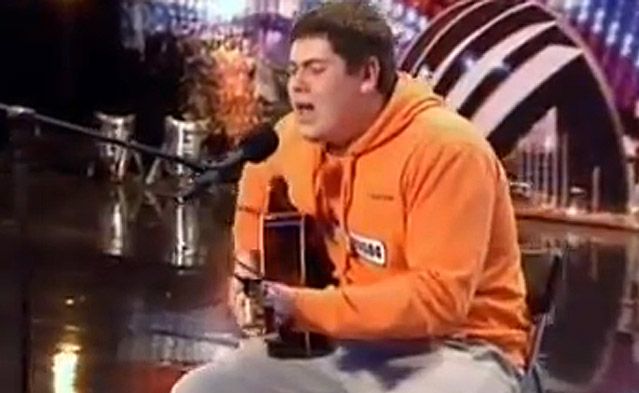 Michael Collings performing on Britain's Got Talent. Michael Collings performing on Britain's Got Talent.