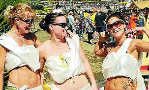 Yaralla Fitness Centre was represented by these "Togalicious" young ladies.