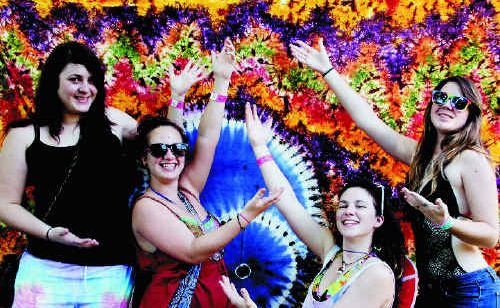 Kyra Nolan, left, Natasha and Arielle Perkett and Brianna Hurt-Nolan get into the spirit of things at the Wintermoon Festival. Kyra Nolan, left, Natasha and Arielle Perkett and Brianna Hurt-Nolan get into the spirit of things at the Wintermoon Festival.