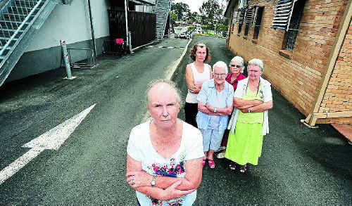 QCWA members Edna Buck (front) Pauline Curson, Dorothy Collishaw, Faye Moores and Valda Clem will be opposing the Bundaberg RSL Club’s proposed extension. Photo: Max Fleet/NewsMail QCWA members Edna Buck (front) Pauline Curson, Dorothy Collishaw, Faye Moores and Valda Clem will be opposing the Bundaberg RSL Club’s proposed extension. Photo: Max Fleet/NewsMail