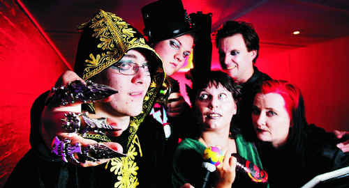 Zoltan, Lewis, Queen Celeste, The Storyteller and Kerr-Anne the gravedigger embrace the dark side as part of a new vampire role playing group that meets on Saturday nights in Ipswich. Zoltan, Lewis, Queen Celeste, The Storyteller and Kerr-Anne the gravedigger embrace the dark side as part of a new vampire role playing group that meets on Saturday nights in Ipswich.