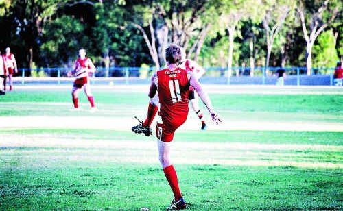 Yeppoon Swans captain Wes Hawke suits up for his 200th AFL Capricornia match against Gladstone Mudcrabs in Gladstone tomorrow. Yeppoon Swans captain Wes Hawke suits up for his 200th AFL Capricornia match against Gladstone Mudcrabs in Gladstone tomorrow.