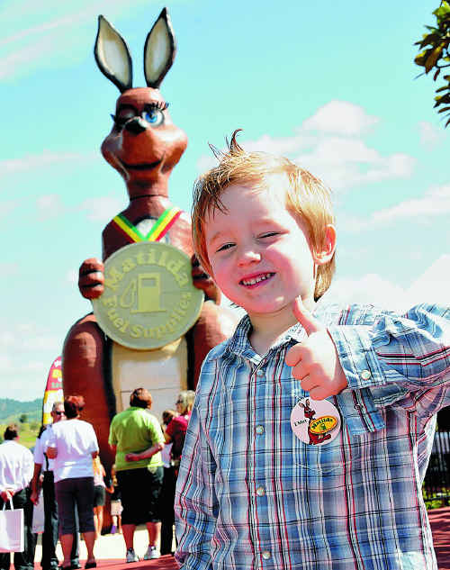 Jason Hick at the opening of Matilda at Matilda service station in Gympie.