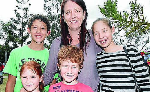 Donna Webber enjoyed her Mother’s Day with her children Saige, 14, Amber, 6, Max, 7, and Hayley, 12, at the Heritage Village Mother’s Day Markets.