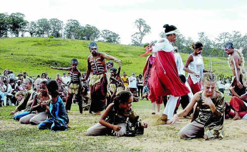 The 2007 ceremony at Woodenbong to mark a native title victory in Federal Parliament for the Githabul people. The 2007 ceremony at Woodenbong to mark a native title victory in Federal Parliament for the Githabul people.