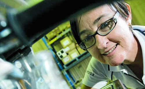 Janelle Cheadle of Zoom Coffee in Ballina perfecting a short black in preparation for hosting a coffee school. Janelle Cheadle of Zoom Coffee in Ballina perfecting a short black in preparation for hosting a coffee school.