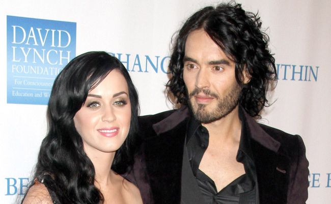 Katy Perry and Russell Brand