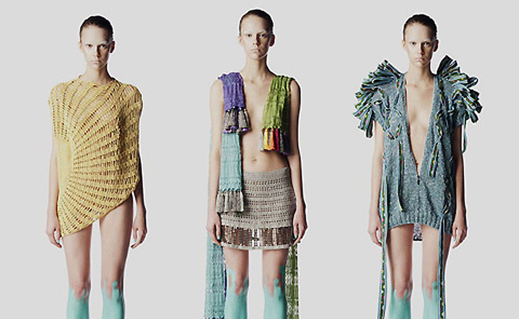 Asymmetrical styling and futuristic feels are part of Laura Thiess' 2011 collection. Asymmetrical styling and futuristic feels are part of Laura Thiess' 2011 collection.