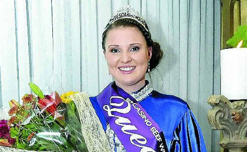 Margaret Young, of Casino, was crowned Beef Week Queen at a function on Saturday night. Margaret Young, of Casino, was crowned Beef Week Queen at a function on Saturday night.