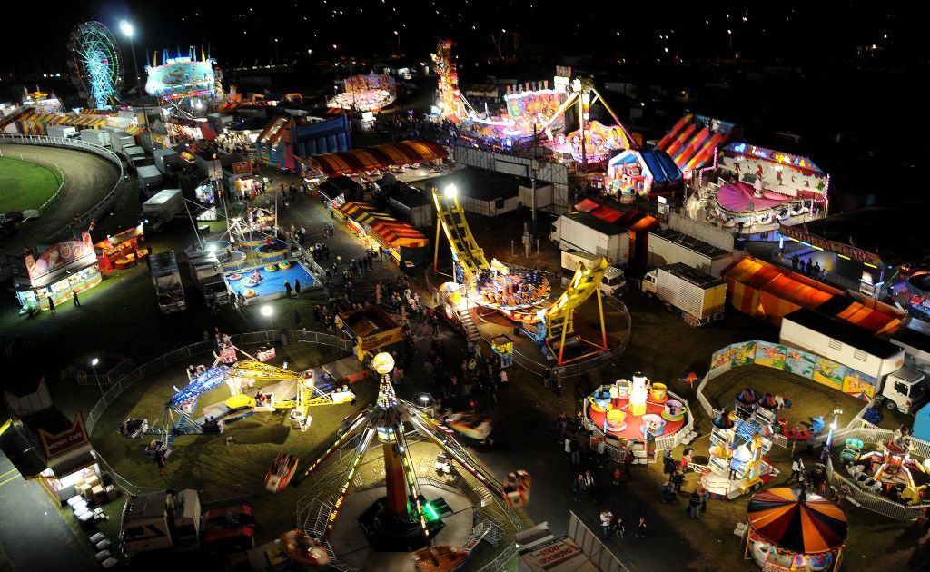 Gympie Show at night. Gympie Show at night.