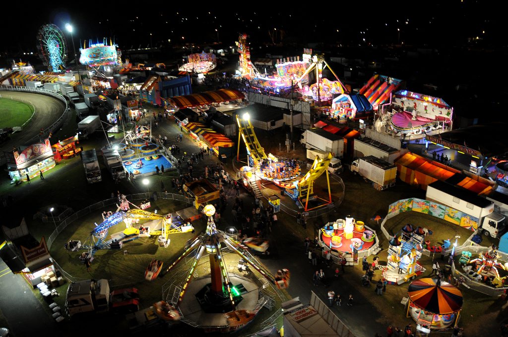 Gympie Show at night. Gympie Show at night.