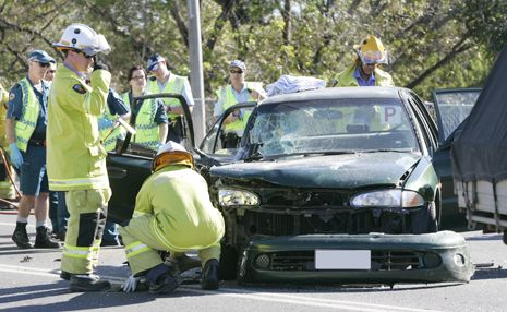 A three-car smash on the Fitzroy River Bridge caused traffic delays today. A three-car smash on the Fitzroy River Bridge caused traffic delays today.