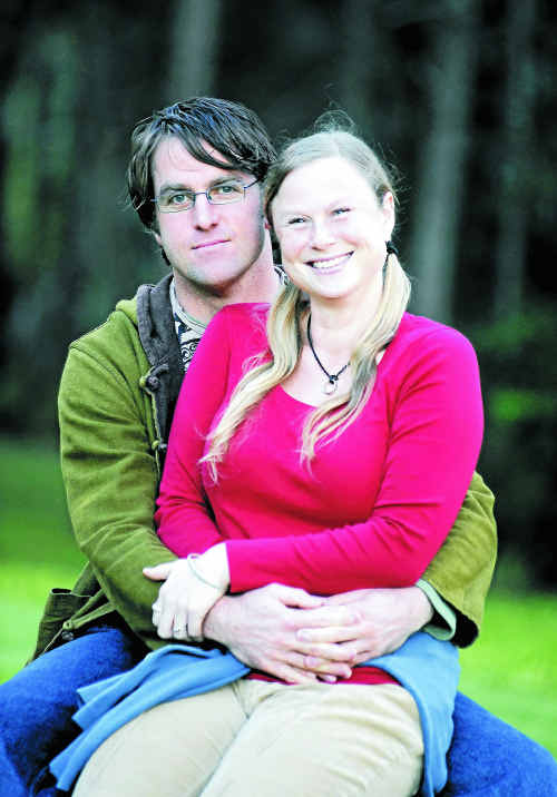Katie and John will marry in September after meeting through an online dating service.