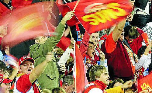 The Gold Coast Suns played host to the Geelong Cats when they officially opened Metricon Stadium. The Gold Coast Suns played host to the Geelong Cats when they officially opened Metricon Stadium.