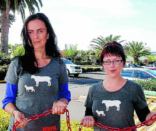 Anna Ludvik and Emily Williams of Southern Cross University have been campaigning against the practice of live export.
