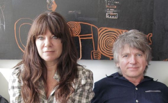 Neil and Sharon Finn debut The Pajama Club in Byron Bay. Neil and Sharon Finn debut The Pajama Club in Byron Bay.