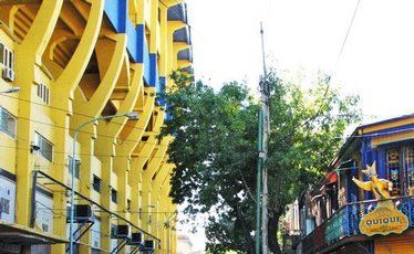 La Bombonera stadium – home of Boca Juniors. La Bombonera stadium – home of Boca Juniors.