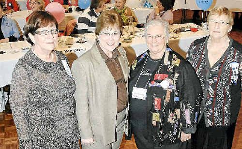 Governor of district 24 Stephanie Gooding (left), international president of Quota Gwenn Jackson, president elect Chris Tracey-Patte and district 24 governor elect Pat Bride at the Ballina RSL for the annual meeting of Quota. Governor of district 24 Stephanie Gooding (left), international president of Quota Gwenn Jackson, president elect Chris Tracey-Patte and district 24 governor elect Pat Bride at the Ballina RSL for the annual meeting of Quota.