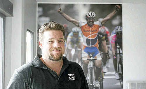 Troy Mogg is looking forward to opening his new bike store, Giant Cycling World Rockhampton. Troy Mogg is looking forward to opening his new bike store, Giant Cycling World Rockhampton.