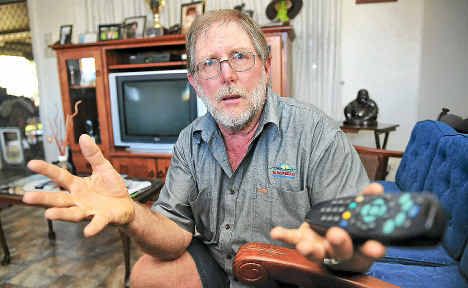 Finemore Holiday Park manager Ross Harrison says that the poor TV reception at the park is detrimental to the business.