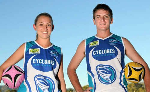 Queensland Mixed OzTag players Emma Lewis and Robbie Palmer are eagerly awaiting their State of Origin next weekend. Queensland Mixed OzTag players Emma Lewis and Robbie Palmer are eagerly awaiting their State of Origin next weekend.