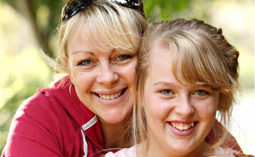 Caroline Moss and her 12-year-old daughter Georgia. Caroline Moss and her 12-year-old daughter Georgia.