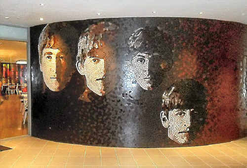 The Hard Rock Hotel boasts exceptional bars, restaurants with the best pizza outside Italy, live entertainment and this giant mosaic mural of the Beatles in the foyer.