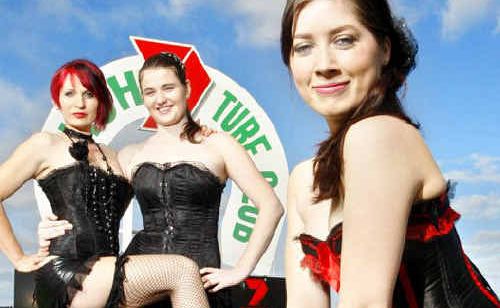 Jayde Hayes (front), Melanie Murphy and Nyssa Penman (back) will be at their pole dancing marquee at the Ipswich Cup this Saturday. Jayde Hayes (front), Melanie Murphy and Nyssa Penman (back) will be at their pole dancing marquee at the Ipswich Cup this Saturday.