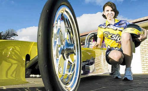 Mriah Smith, 16, with her FX Signs Junior Dragster. The teenager is achieving tremendous success in the sport of drag racing. Mriah Smith, 16, with her FX Signs Junior Dragster. The teenager is achieving tremendous success in the sport of drag racing.