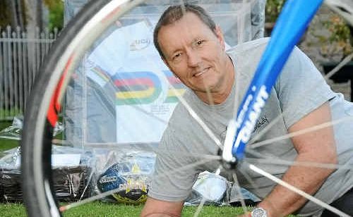 Peter Knight is gearing up to participate in the Smiling for Smiddy ride to raise money for cancer research. Peter Knight is gearing up to participate in the Smiling for Smiddy ride to raise money for cancer research.