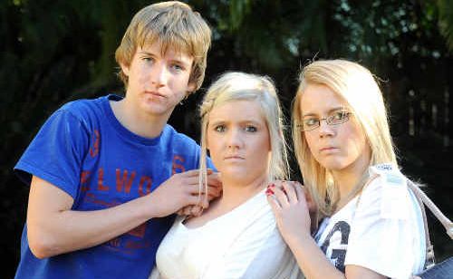 Sam Upton, 15, and sisters Stephanie, 21, and Zoe, 18, were forced to rethink travel plans back to Melbourne when their Tiger Airlines flight was cancelled on Sunday. Sam Upton, 15, and sisters Stephanie, 21, and Zoe, 18, were forced to rethink travel plans back to Melbourne when their Tiger Airlines flight was cancelled on Sunday.