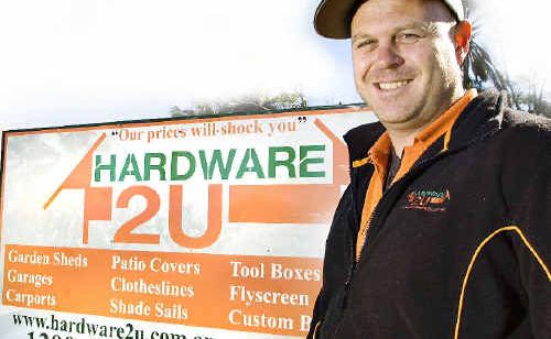 Ballina hardware trader Scott Asbey-Palmer now makes 95% on his sales online since setting up his online company, Hardware2U. Ballina hardware trader Scott Asbey-Palmer now makes 95% on his sales online since setting up his online company, Hardware2U.