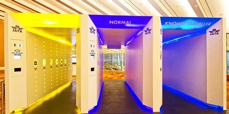 The checkpoint of the future will use new technology to minimise time spent of security checks. 