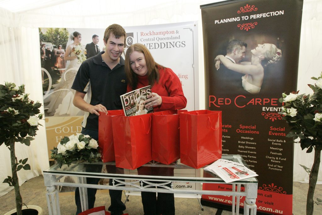 William Torr and Rochelle White, the soon-to-be-married couple, will be looking for ideas for their March 2012 wedding at the Rockhampton Weddings Expo.