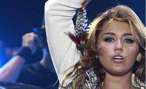 Miley Cyrus offended some parents at her first Australian concert with her raunchy look. Miley Cyrus offended some parents at her first Australian concert with her raunchy look.
