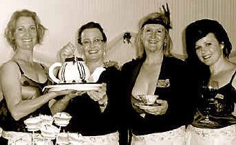 Organisers Belinda Dendle, Rae Sproxton, Jeanelle Horn and Christie Dendle serve up charity with added style. Organisers Belinda Dendle, Rae Sproxton, Jeanelle Horn and Christie Dendle serve up charity with added style.